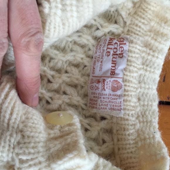 GLEN COLUMB KILLE thick irish wool sweater - Picture 2 of 5